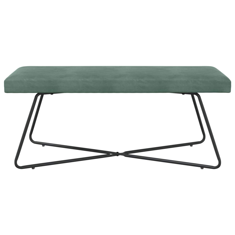 Produktbild för bänk Havgrön 110 x 40 x 45 cm Sammet