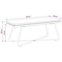 Produktbild för bänk Havgrön 110 x 40 x 45 cm Sammet