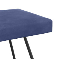 Produktbild för bänk Polisblå 110 x 40 x 45 cm Sammet