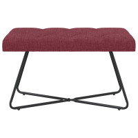 Produktbild för Bänk med knappar Vinröd 80 x 40 x 46 cm Tyg