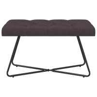 Produktbild för Bänk med knappar Mörkbrun 80 x 40 x 46 cm Tyg