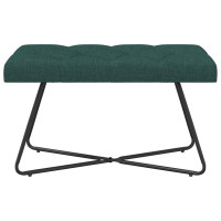 Produktbild för Bänk med knappar Mörkgrön 80 x 40 x 46 cm Tyg