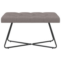 Produktbild för Bänk med knappar Taupe 80 x 40 x 46 cm Tyg