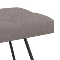 Produktbild för Bänk med knappar Taupe 80 x 40 x 46 cm Tyg