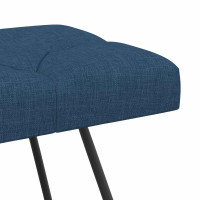 Produktbild för Bänk med knappar Blå 80 x 40 x 46 cm Tyg