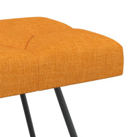 Produktbild för Bänk med knappar Mörkgul 80 x 40 x 46 cm Tyg