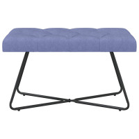 Produktbild för Bänk med knappar Jeansblå 80 x 40 x 46 cm Tyg