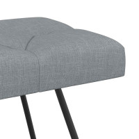Produktbild för Bänk med knappar Ljusgrå 110 x 40 x 46 cm Tyg