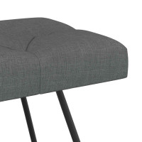 Produktbild för Bänk med knappar Mörkgrå 110 x 40 x 46 cm Tyg