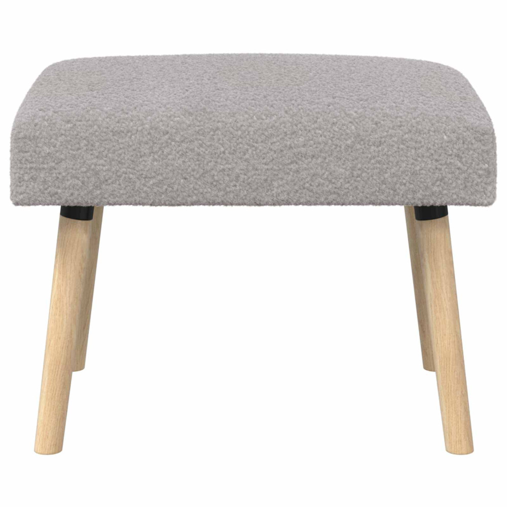 Produktbild för bänk Enfärgad Ljusgrå 60 x 40 x 45 cm Bouclé