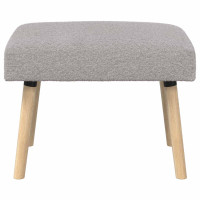 Produktbild för bänk Enfärgad Ljusgrå 60 x 40 x 45 cm Bouclé