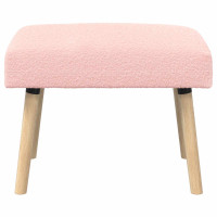 Produktbild för bänk Enfärgad Rosa 60 x 40 x 45 cm Bouclé