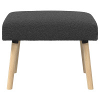 Produktbild för bänk Enfärgad Mörkgrå 60 x 40 x 45 cm Bouclé