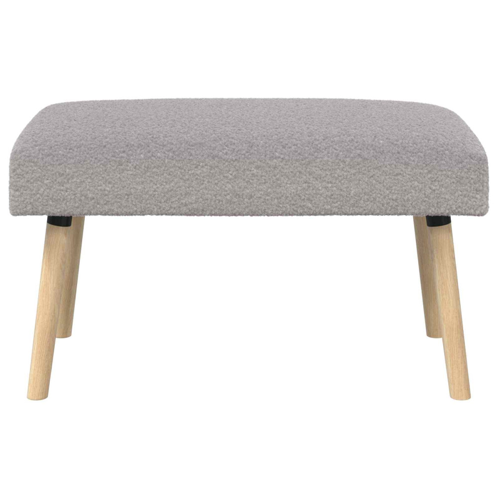 Produktbild för bänk Enfärgad Ljusgrå 80 x 40 x 46 cm Bouclé