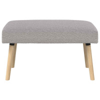 Produktbild för bänk Enfärgad Ljusgrå 80 x 40 x 46 cm Bouclé