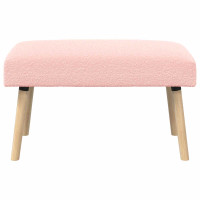Produktbild för bänk Enfärgad Rosa 80 x 40 x 46 cm Bouclé
