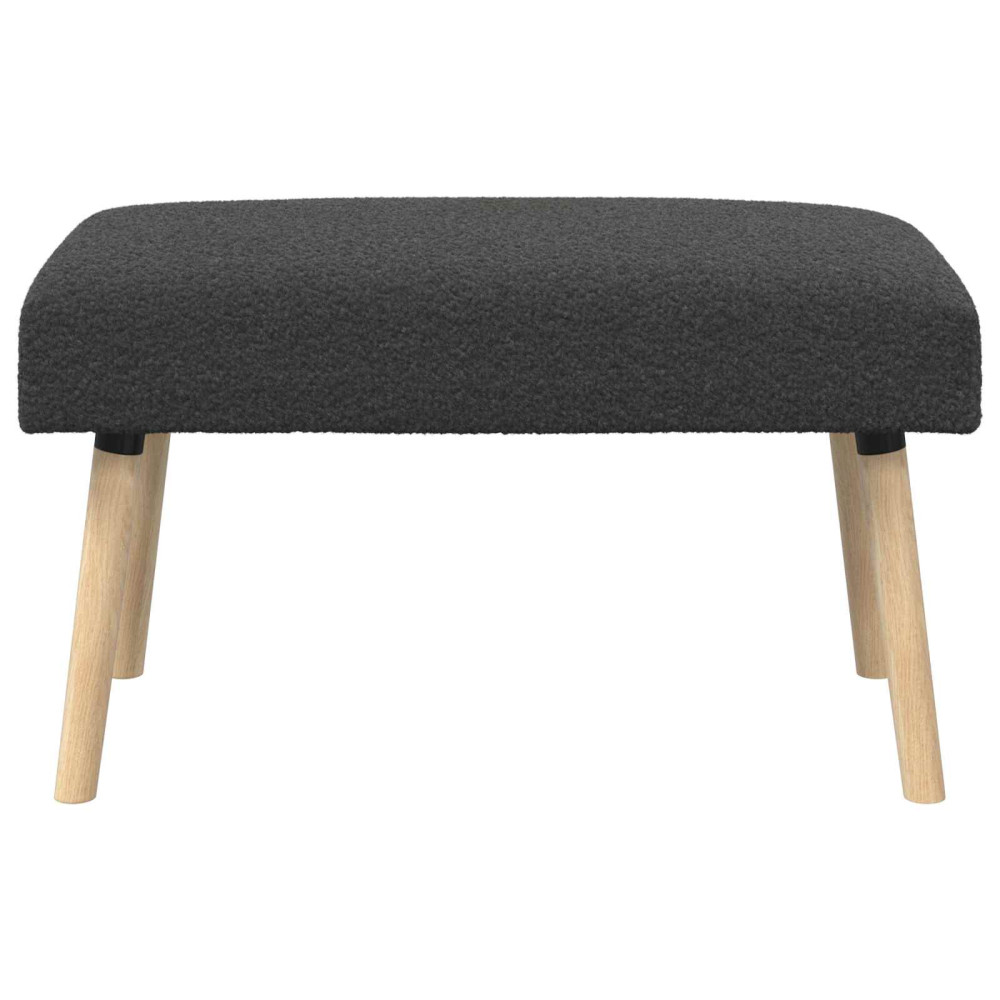 Produktbild för bänk Enfärgad Mörkgrå 80 x 40 x 46 cm Bouclé
