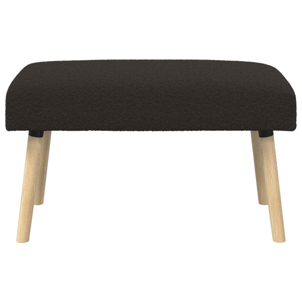 Produktbild för bänk Enfärgad Svart 80 x 40 x 46 cm Bouclé