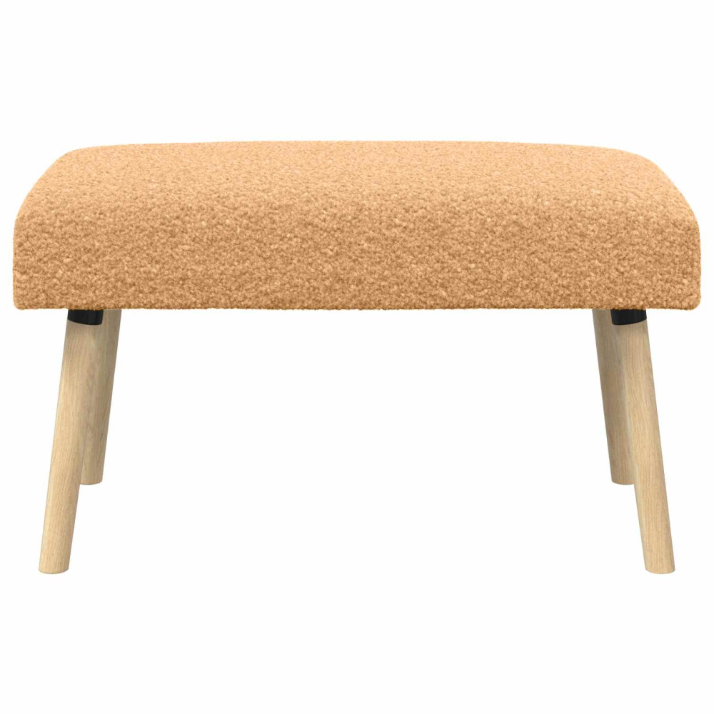 Produktbild för bänk Enfärgad Beige 80 x 40 x 46 cm Bouclé