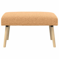 Produktbild för bänk Enfärgad Beige 80 x 40 x 46 cm Bouclé