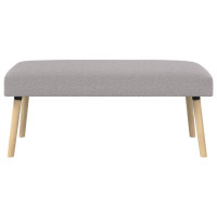 Produktbild för bänk Enfärgad Ljusgrå 110 x 40 x 46 cm Bouclé