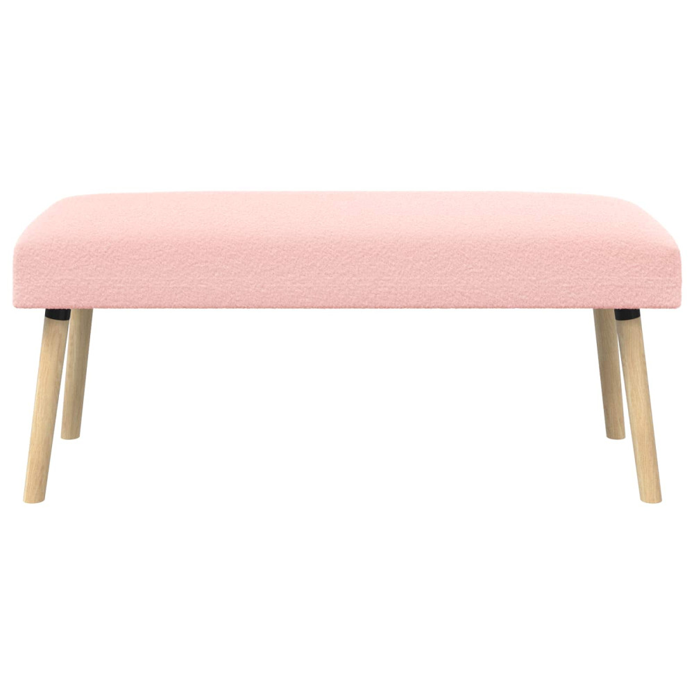 Produktbild för bänk Enfärgad Rosa 110 x 40 x 46 cm Bouclé