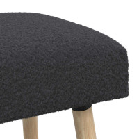 Produktbild för bänk Enfärgad Mörkgrå 110 x 40 x 46 cm Bouclé