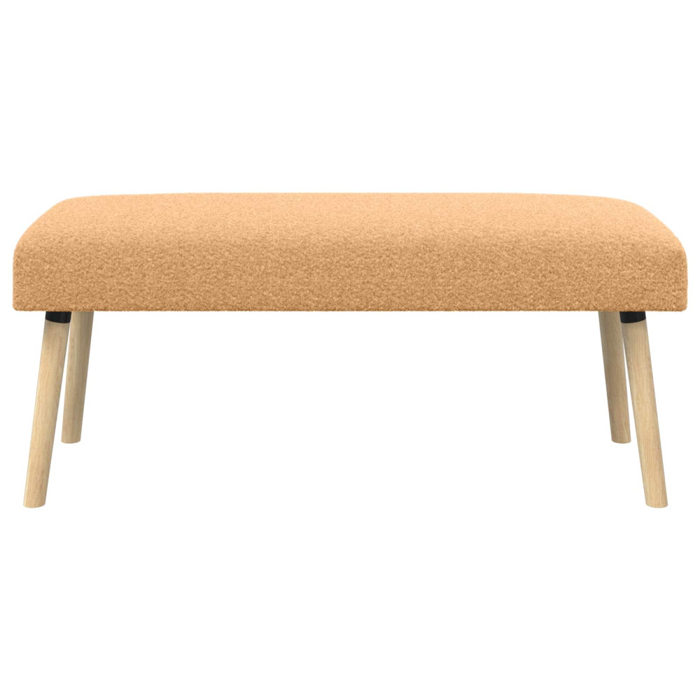 Produktbild för bänk Enfärgad Beige 110 x 40 x 46 cm Bouclé