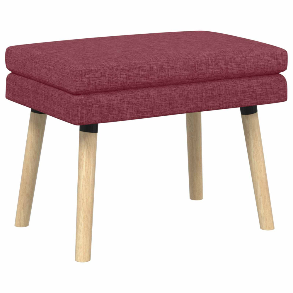 Produktbild för Dubbel-lager bänk Vinröd 60 x 40 x 46 cm Tyg