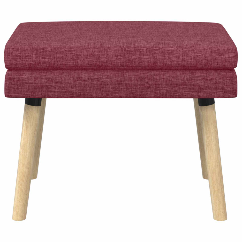 Produktbild för Dubbel-lager bänk Vinröd 60 x 40 x 46 cm Tyg