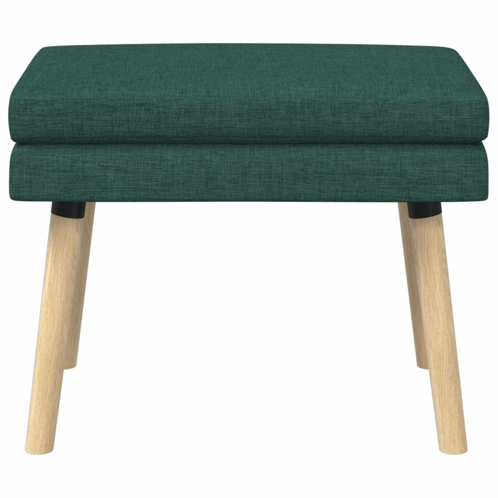 Produktbild för Dubbel-lager bänk Mörkgrön 60 x 40 x 46 cm Tyg