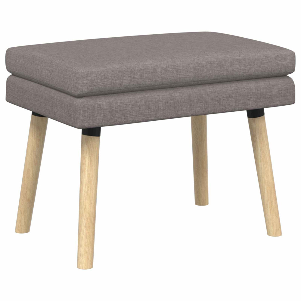 Produktbild för Dubbel-lager bänk Taupe 60 x 40 x 46 cm Tyg