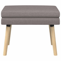 Produktbild för Dubbel-lager bänk Taupe 60 x 40 x 46 cm Tyg