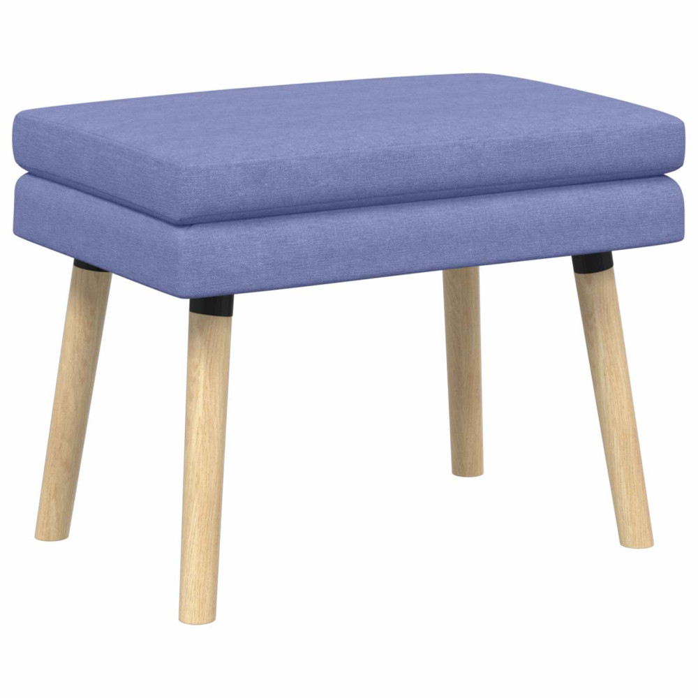 Produktbild för Dubbel-lager bänk Jeansblå 60 x 40 x 46 cm Tyg