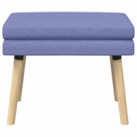 Produktbild för Dubbel-lager bänk Jeansblå 60 x 40 x 46 cm Tyg