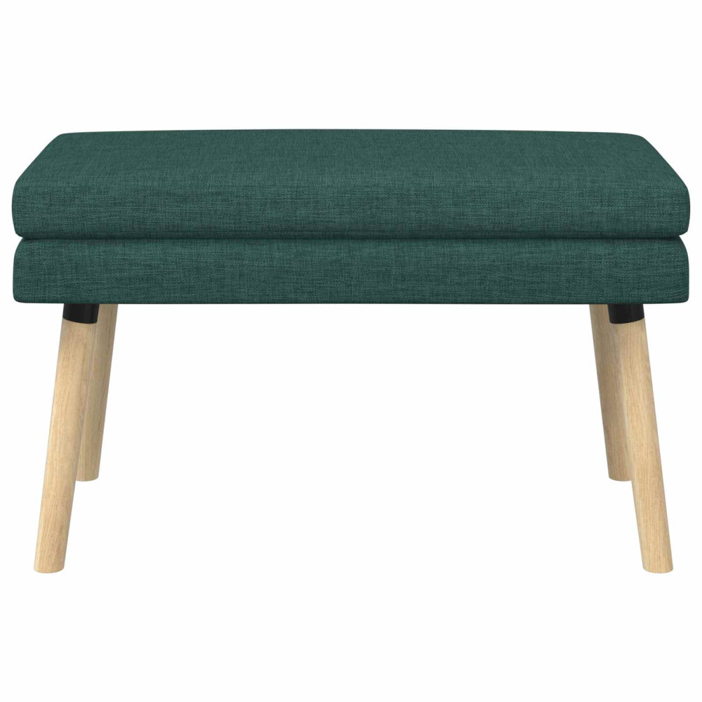 Produktbild för Dubbel-lager bänk Mörkgrön 80 x 40 x 47 cm Tyg