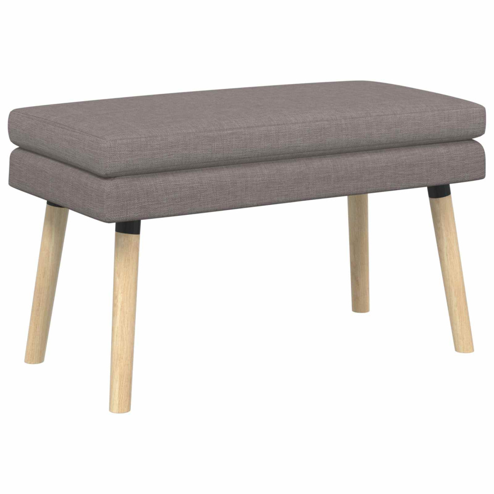 Produktbild för Dubbel-lager bänk Taupe 80 x 40 x 47 cm Tyg