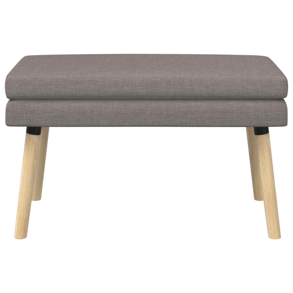 Produktbild för Dubbel-lager bänk Taupe 80 x 40 x 47 cm Tyg