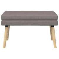 Produktbild för Dubbel-lager bänk Taupe 80 x 40 x 47 cm Tyg