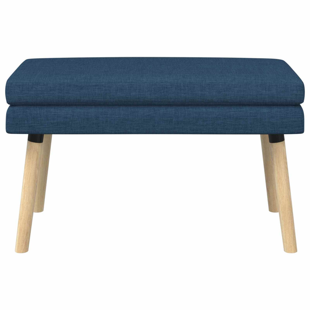 Produktbild för Dubbel-lager bänk Blå 80 x 40 x 47 cm Tyg