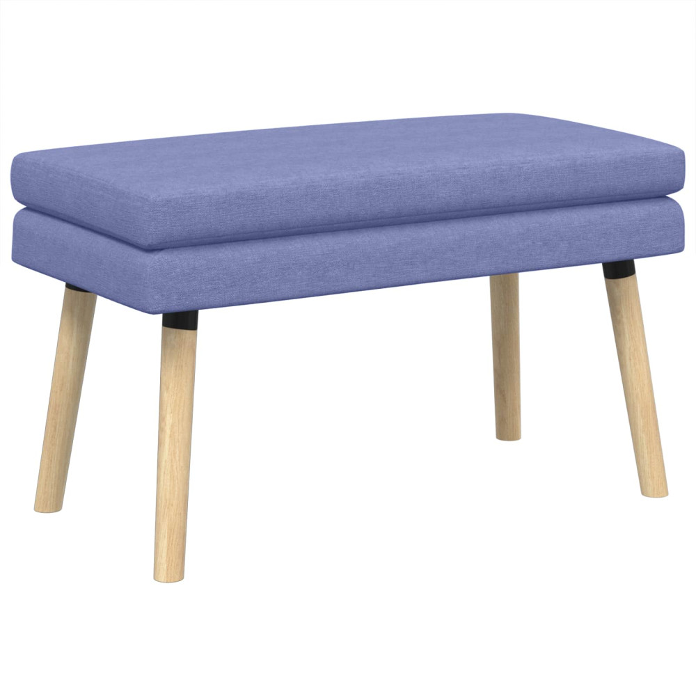 Produktbild för Dubbel-lager bänk Jeansblå 80 x 40 x 47 cm Tyg