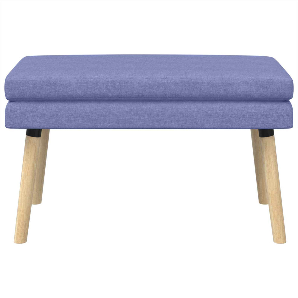 Produktbild för Dubbel-lager bänk Jeansblå 80 x 40 x 47 cm Tyg