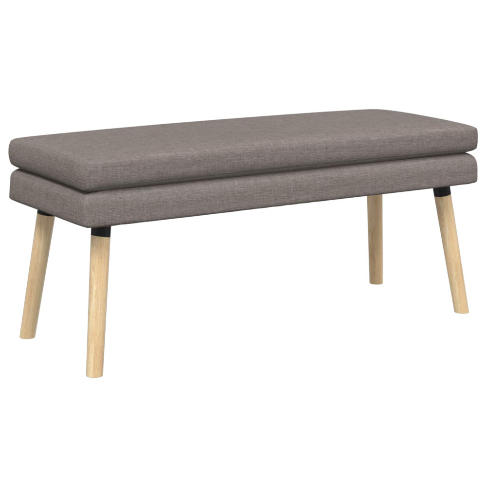Produktbild för Dubbel-lager bänk Taupe 110 x 40 x 47 cm Tyg