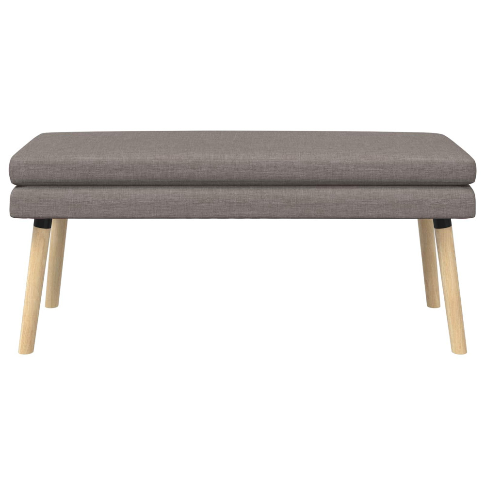 Produktbild för Dubbel-lager bänk Taupe 110 x 40 x 47 cm Tyg