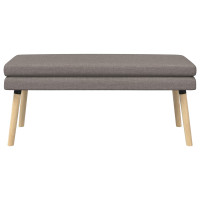 Produktbild för Dubbel-lager bänk Taupe 110 x 40 x 47 cm Tyg