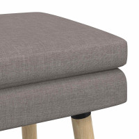 Produktbild för Dubbel-lager bänk Taupe 110 x 40 x 47 cm Tyg