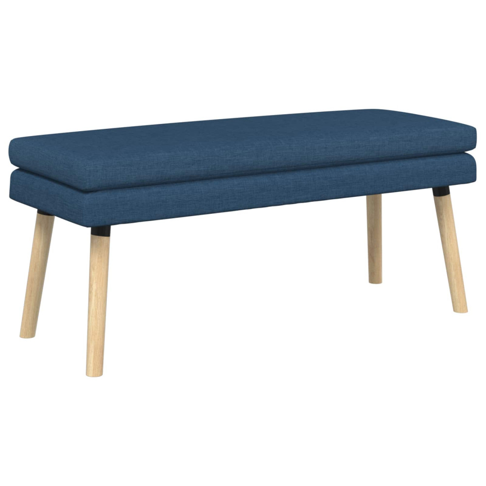 Produktbild för Dubbel-lager bänk Blå 110 x 40 x 47 cm Tyg