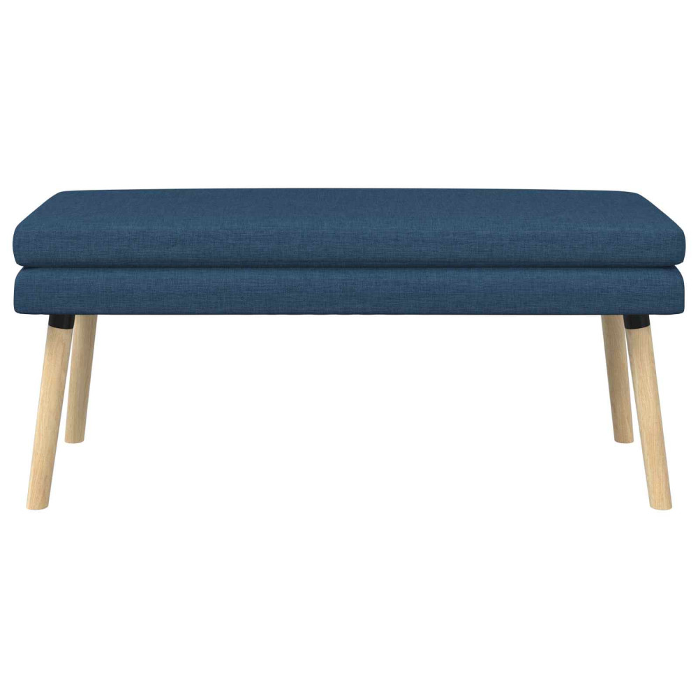 Produktbild för Dubbel-lager bänk Blå 110 x 40 x 47 cm Tyg