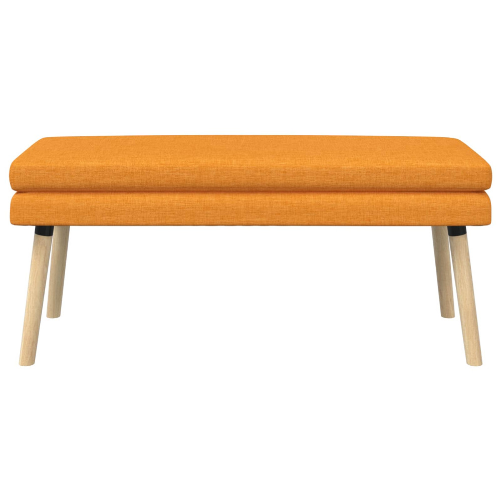 Produktbild för Dubbel-lager bänk Mörkgul 110 x 40 x 47 cm Tyg
