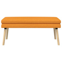 Produktbild för Dubbel-lager bänk Mörkgul 110 x 40 x 47 cm Tyg